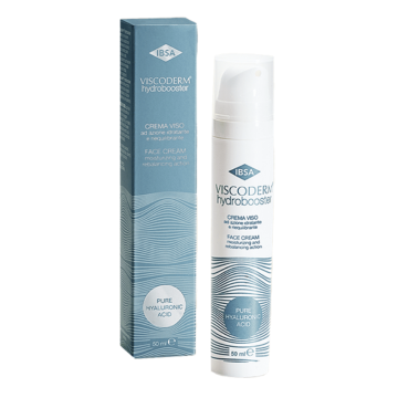 Viscoderm Hydrobooster Cream softens and moisturizes the skin thanks to the combination of hyaluronic acid and jojoba oil, helping to restore and maintain the functions of the skin's hydrolipid layer.