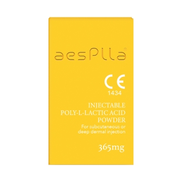 aesPlla is a Poly L-Lactic Acid based injectable dermal filler. This filler has been developed to fill the lost volume with stimulating collagenesis. 