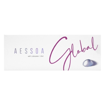 Aessoa Global with Lidocaine - Treat superficial lines, minimise periorbital and perioral lines, and define lip contours using Aessoa Global Lidocaine. The dermal filler is injected into the mid dermis, where it binds water, stimulates cell regeneration, 