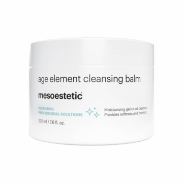 Mesoestetic Age Element Cleansing Balm is a facial cleansing gel-oil that effectively removes make-up and impurities, reinforcing natural skin hydration.