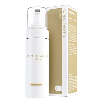 BCN Cleanser is a foam cleanser that balances skin pH. BCN Cleanser contains gentle, non-aggressive cleansers.