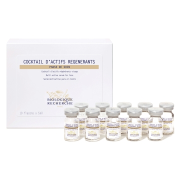 The Cocktail d'Actifs Régénérants is a concentrate of 56 regenerating, revitalizing, stimulating and energizing active ingredients derived from the most advanced biotechnology to bring results even on the most devitalized and deficient Skin Instants.