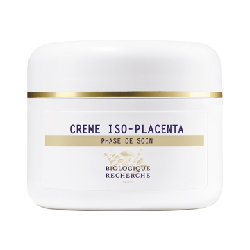 Crème Iso-Placenta provides intense regenerative skincare, specifically acting on acne-prone skin. It promotes cell regeneration to diminish the appearance of imperfections caused by acne, deeply nourishing skin tissue through biomimicking the properties 