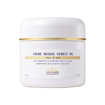 Crème Masque Vernix VG * helps to recondition the epidermis by giving it a “second birth”. This unique and iconic treatment, inspired by the initial protection of the epidermis at birth, is specially designed to regenerate and protect the skin. Its core f