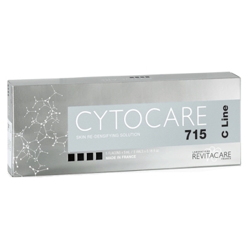 Cytocare 715 C Line is designed to prevent premature ageing with a high concentration of hyaluronic acid. It redensifies the skin for a plumping effect. Skin looks naturally softer and brighter thanks to anti-aging properties.