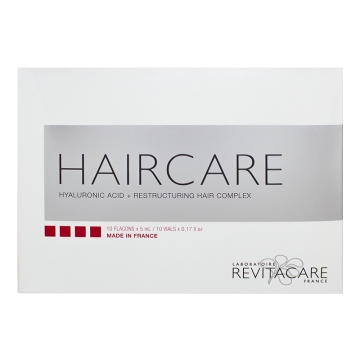 HAIRCARE is a resorbable implant composed of Hyaluronic acid 2 mg + Restructuring hair complex, injectable by micro-injections into dermis of the scalp near hair roots, to treat and attenuate symptoms of various scalp problems