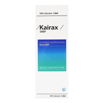 Kairax Deep has the middle viscoelasticity in the range and is recommended for deep wrinkle correction and volumizing areas including; Lips glabella lines, nasolabial folds, marionette lines, nose and forehead contour.