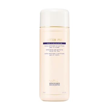 The Biologique Recherche Lotion P50 exfoliates, regulates the pH of the skin and hydrates - all at the same time.

Formulated using a broad array of different hydroxy acids, the Lotion P50 is the cult classic of all skin exfoliators and is known interna