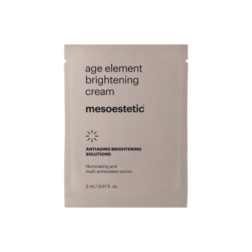 Mesoestetic Age Element Brightening Cream for treating the first signs of aging, giving luminosity to the face. Its antioxidant action delays premature aging, revitalizing the skin and providing a more hydrated and uniform appearance.