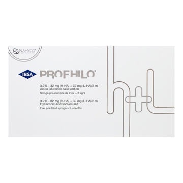 Profhilo H+L is developed by using the NAHYCO Hybrid Technology that combines innovation and complete safety with the production of stabilized hybrid hyaluronic acid cooperative complexes formed through a patented thermal process.