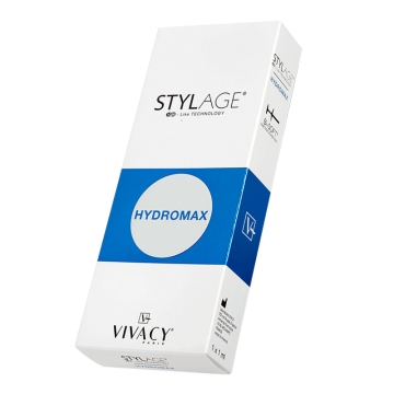 Stylage Bi-Soft Hydromax is a cross-linked hyaluronic acid used in the superficial dermis using mesotherapy techniques for the treatment of very dry/dehydrated skin; deep, instant hydration or a dermal restructuring treatment, skin elasticity improvement,