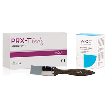 PRX-T Lady is a peel treatment used for the treatment of aging and pigmentation of external intimate areas: labia majora, perianal area, armpits, and areolas.