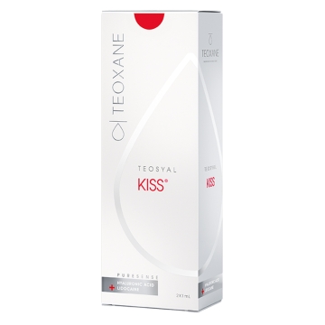 Teosyal Puresense Kiss is a lip enhancement filler designed to harmonise lip contours and volume. With its ideal elastic profile, Teosyal Puresense Kiss is specifically adapted to the mobility of the lips. Use Teosyal Puresense Kiss to reshape the lips an