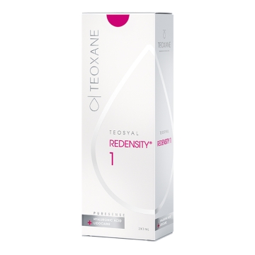 Teosyal PureSense Redensity 1 is a unique hyaluronic acid-based skin enhancer which prevents premature skin from ageing, restores skin density and maintains skin glow. Teosyal PureSense Redensity 1 is suitable for the face, neck and also neckline, where s