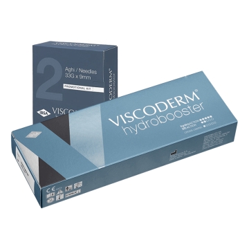 Viscoderm Hydrobooster is designed to improve the elasticity, radiance and smoothness of the skin. Viscoderm Hydrobooster offers a dual function: deep hydration and tissue restructuring. 