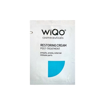 WiQo Restoring Cream is perfect to use on external delicate areas to protect the skin and prevent dryness in delicate areas after outpatient treatments and peelings.