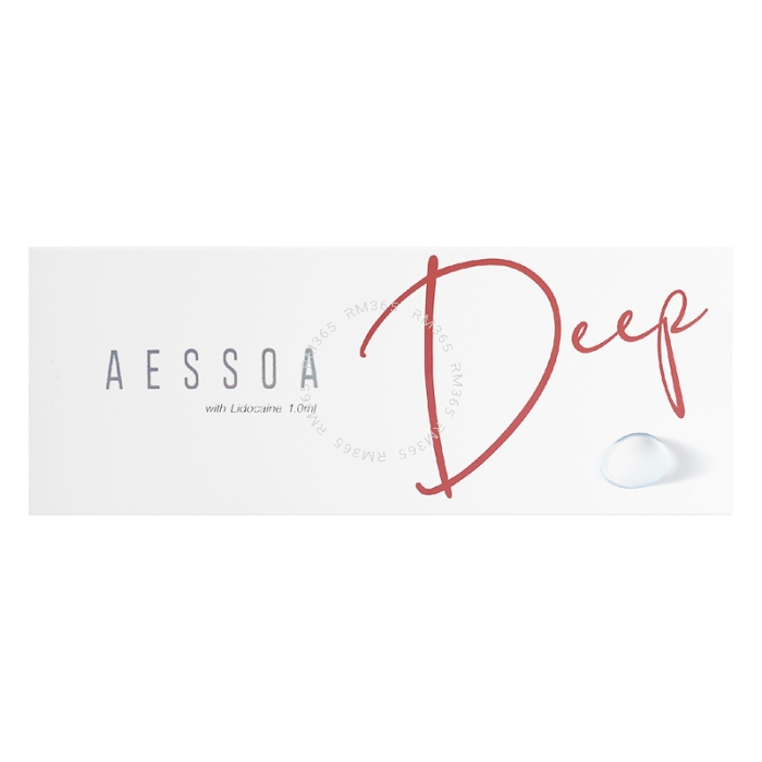 Aessoa Deep Lidocaine is a unique dermal filler used to correct moderate to deep wrinkles and to augment the lips. It is ideal for smoothing nasolabial folds, glabella lines, and marionette lines and should be injected into the mid dermis.