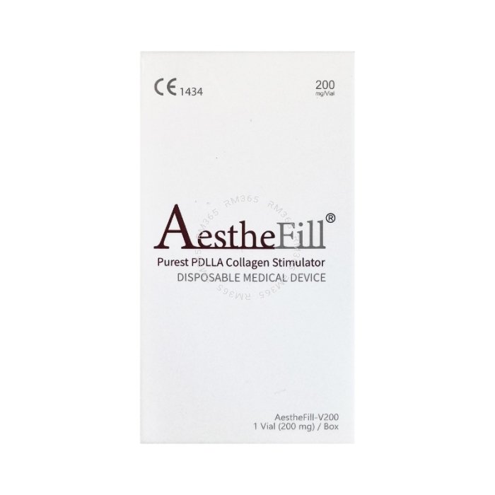 AestheFill is a dermal filler made of PDLLA (poly-D, L-lactic acid) that helps improve facial wrinkles and folds by stimulating collagen production. 