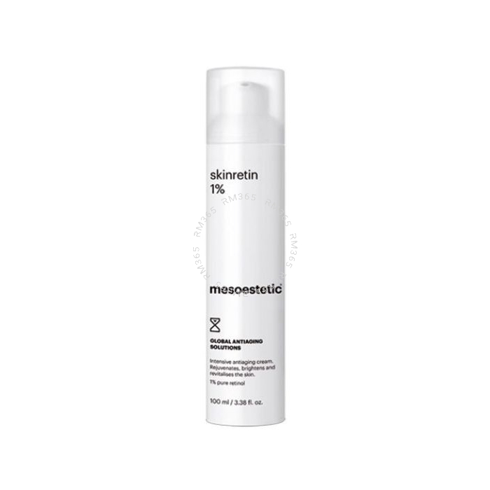 Mesoestetic Skinretin 1% - Cream with 1% pure retinol for professional use to prepare the skin for professional treatments and enhance their effectiveness. Regenerates, brightens and revitalises skin.