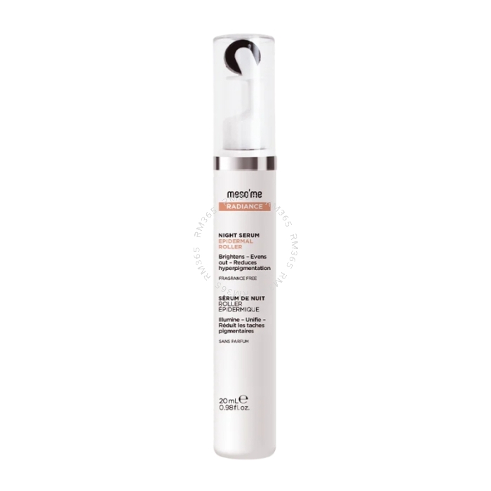 Combined with the dermaroller for maximum efficiency, the meso’me Radiance serum is recommended for hyperpigmentation. It helps achieve a more even skin tone and a radiant complexion. 