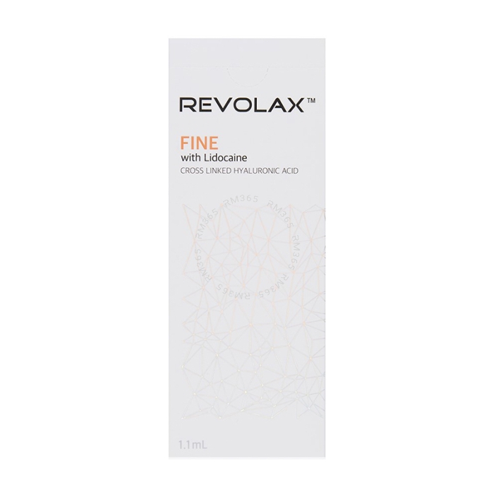 Revolax Fine Lidocaine is a lightweight high viscoelasticity dermal filler, designed for treatment of superficial lines, including crow’s feet, glabellar lines and neck wrinkles.