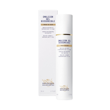 Emulsion Gel Biosensible calms and alleviates skin discomfort thanks to its soothing and hydrating active ingredients. This gel brings immediate relief to fragile or weakened skin, restoring a radiant complexion.