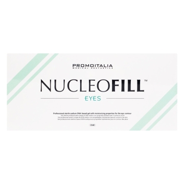 Nucleofill Eyes - Professional sterile sodium DNA-based gel with moisturizing properties specifically indicated for the eye-contour. Aims to provide protection, nutrition, hydration and renewal to enhance skin quality and rejuvenation.