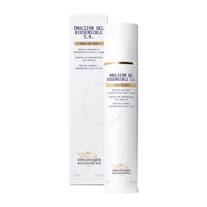 Emulsion Gel Biosensible S.R. instantly calms skin discomfort while also smoothing its surface texture. This gel acts on two fronts, both alleviating skin sensitivity and reducing imperfections. Use of this non-comedogenic product leaves the complexion lo