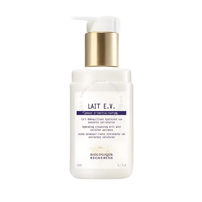 A rich makeup remover, Lait E.V. effectively eliminates impurities and makeup, even the most resistant, while relipidating the driest areas of the face. Its active ingredients help prevent the skin from drying out, in particular for the mature skins which