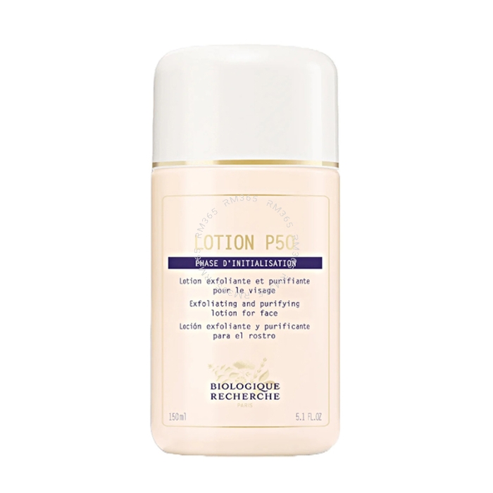 A cornerstone of Biologique Recherche’s method of epidermal reconditioning, Lotion P50 is a multifunctional lotion that exfoliates, cleanses, and purifies the epidermis, helping it maintain its acid pH balance. With daily gentle purification, the skin bec