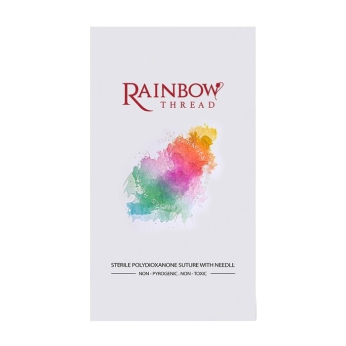 The incision size of Heart Lifting Rainbow Thread is eight time wider than traditional PDO products. Results can last up to four year and the thread can withstand 2kg of tissue.