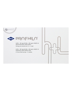 Profhilo H+L is developed by using the NAHYCO Hybrid Technology that combines innovation and complete safety with the production of stabilized hybrid hyaluronic acid cooperative complexes formed through a patented thermal process.